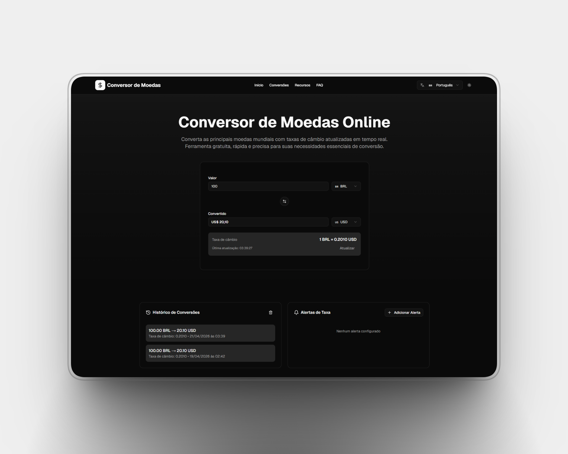 Conversor de Moedas PWA